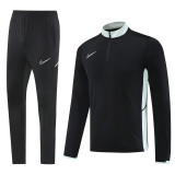 NB09 Black MEN 1/4 Zipper TrackSuit
