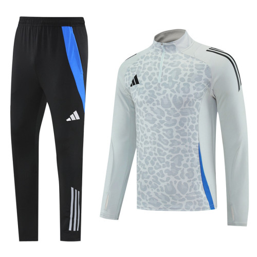 AB08 Light Grey MEN 1/4 Zipper TrackSuit