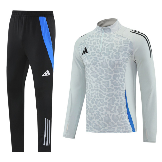 AB08 Light Grey MEN 1/4 Zipper TrackSuit