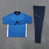 NB09 RoyalBlue MEN 1/4 Zipper TrackSuit