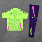 AB08 Flas Green MEN 1/4 Zipper TrackSuit