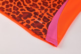 AB08 Orange MEN 1/4 Zipper TrackSuit