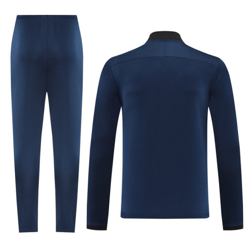 NB09 Navy MEN 1/4 Zipper TrackSuit