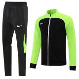NJ01 Black Green Mens Jacket Suit