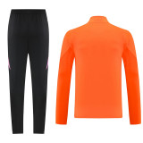 AB08 Orange MEN 1/4 Zipper TrackSuit