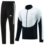 AJ15 Black White Mens Jacket Suit