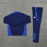 2425 Al Nassr Navy Blue 1/4 Zipper Training Suit