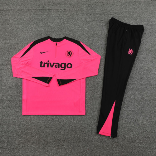 2425 Chelsea Pink 1/4 Zipper Player Training Suit