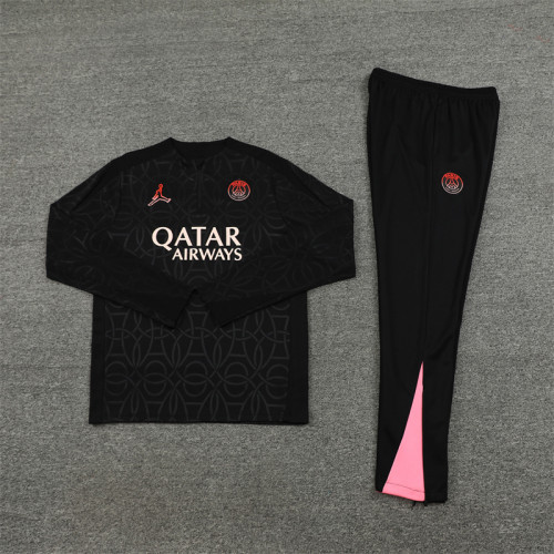 2425 Jordan Psg Black 1/4 Zipper Training Suit