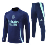 2425 Arsenal Navy Blue 1/4 Zipper Player Training Suit