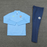2425 Manchester City Light Blue 1/4 Zipper Training Suit