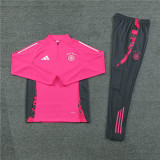 2425 Germany Pink 1/4 Zipper Training Suit