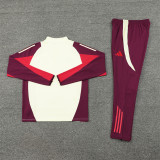 2425 Bayern München White 1/4 Zipper Training Suit