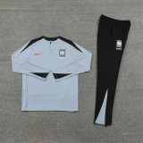 2425 Korea Light Grey 1/4 Zipper Training Suit