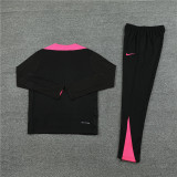 2425 Chelsea Black 1/4 Zipper Player Training Suit