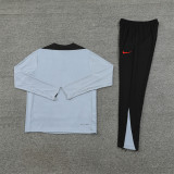 2425 Korea Light Grey 1/4 Zipper Training Suit