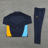 2425 Olympique De Marseille Navy Blue 1/4 Zipper Training Suit