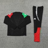 2425 Arsenal Black 1/4 Zipper Player Training Suit