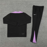2425 England Black 1/4 Zipper Player Training Suit