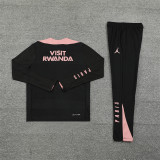 2425 Jordan Psg Black Pink 1/4 Zipper Player Training Suit