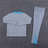 2425 Atlético De Madrid Grey 1/4 Zipper Player Training Suit