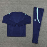 2425 Arsenal Navy Blue 1/4 Zipper Player Training Suit