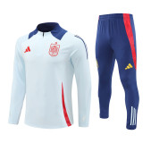 2425 Spain Light Blue 1/4 Zipper Training Suit