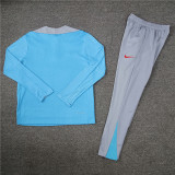 2425 Atlético De Madrid Light Blue 1/4 Zipper Player Training Suit