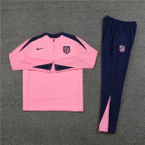 2425 Atlético De Madrid Pink 1/4 Zipper Player Training Suit