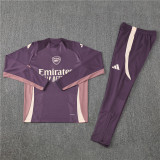 2425 Arsenal Purple 1/4 Zipper Player Training Suit