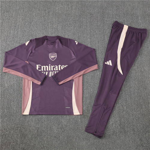2425 Arsenal Purple 1/4 Zipper Player Training Suit