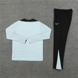 2425 Barcelona Light Grey 1/4 Zipper Player Training Suit
