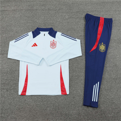 2425 Spain Light Blue 1/4 Zipper Training Suit