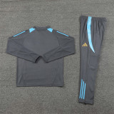 2425 Argentina Dark Grey 1/4 Zipper Training Suit