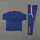 2425 Manchester United Navy Blue 1/4 Zipper Training Suit