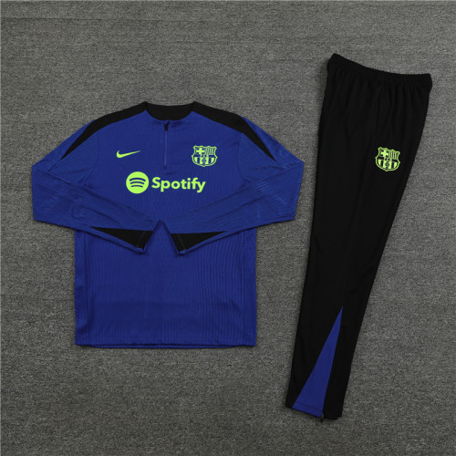 2425 Barcelona Royal Blue 1/4 Zipper Player Training Suit