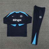 2425 Chelsea Navy Blue 1/4 Zipper Player Training Suit
