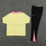 2425 Paris Saint-Germain Light Yellow 1/4 Zipper Player Training Suit