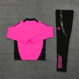 2425 Real Madrid Red 1/4 Zipper Training Suit