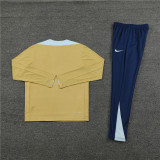 2425 France Golden 1/4 Zipper Player Training Suit