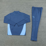 2425 Manchester City Navy Blue 1/4 Zipper Training Suit