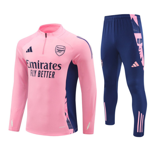 2425 Arsenal Pink 1/4 Zipper Training Suit