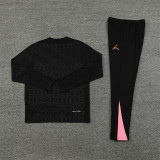2425 Jordan Psg Black 1/4 Zipper Training Suit