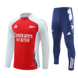 2425 Arsenal Red 1/4 Zipper Training Suit