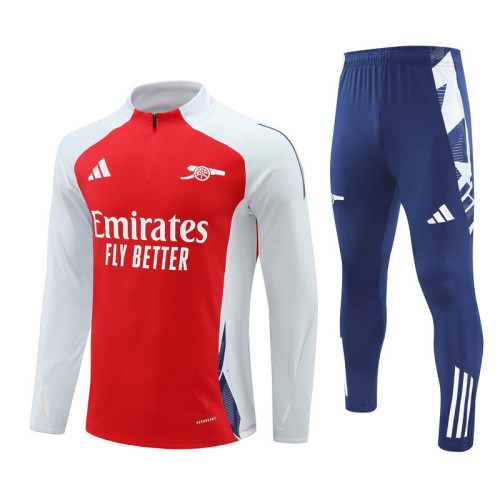 2425 Arsenal Red 1/4 Zipper Training Suit