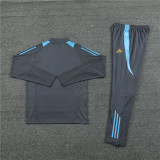 2425 Argentina Dark Grey 1/4 Zipper Training Suit