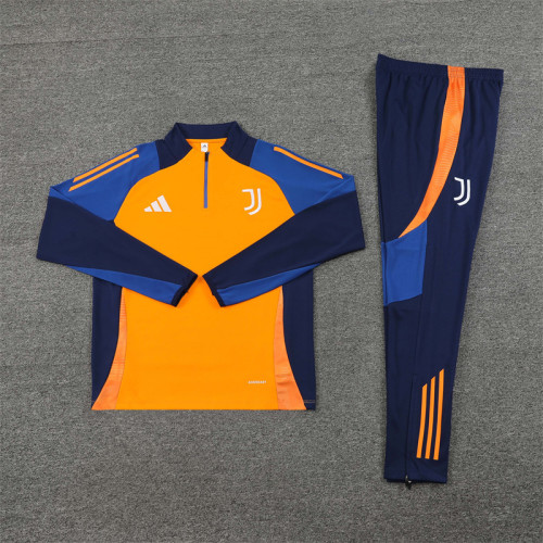 2425 Juventus Orange Yello 1/4 Zipper Training Suit