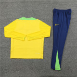 2425 Brazil Yellow 1/4 Zipper Player Training Suit