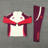 2425 Bayern München White 1/4 Zipper Training Suit