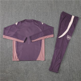 2425 Arsenal Purple 1/4 Zipper Player Training Suit